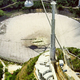 Foto: Vista aérea del radiotelescopio de Arecibo, vía Wikimedia.
